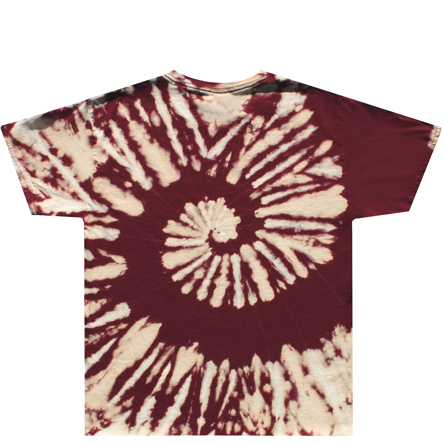 Garnet & Gold Spiral Tie Dye Shirt Back