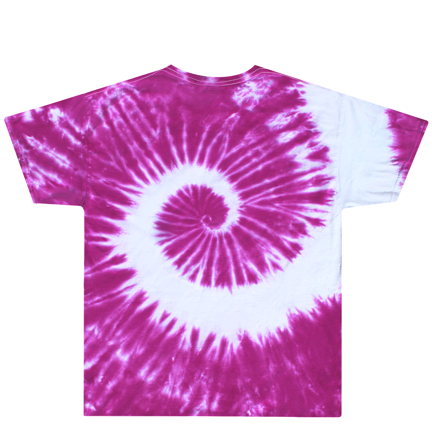 Magenta Spiral Tie Dye Shirt Back