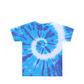 Kids Light Blue Dark Blue Tie Dye Shirt Back