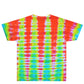 Orange Drip Zig Zag Tie Dye Shirt Back