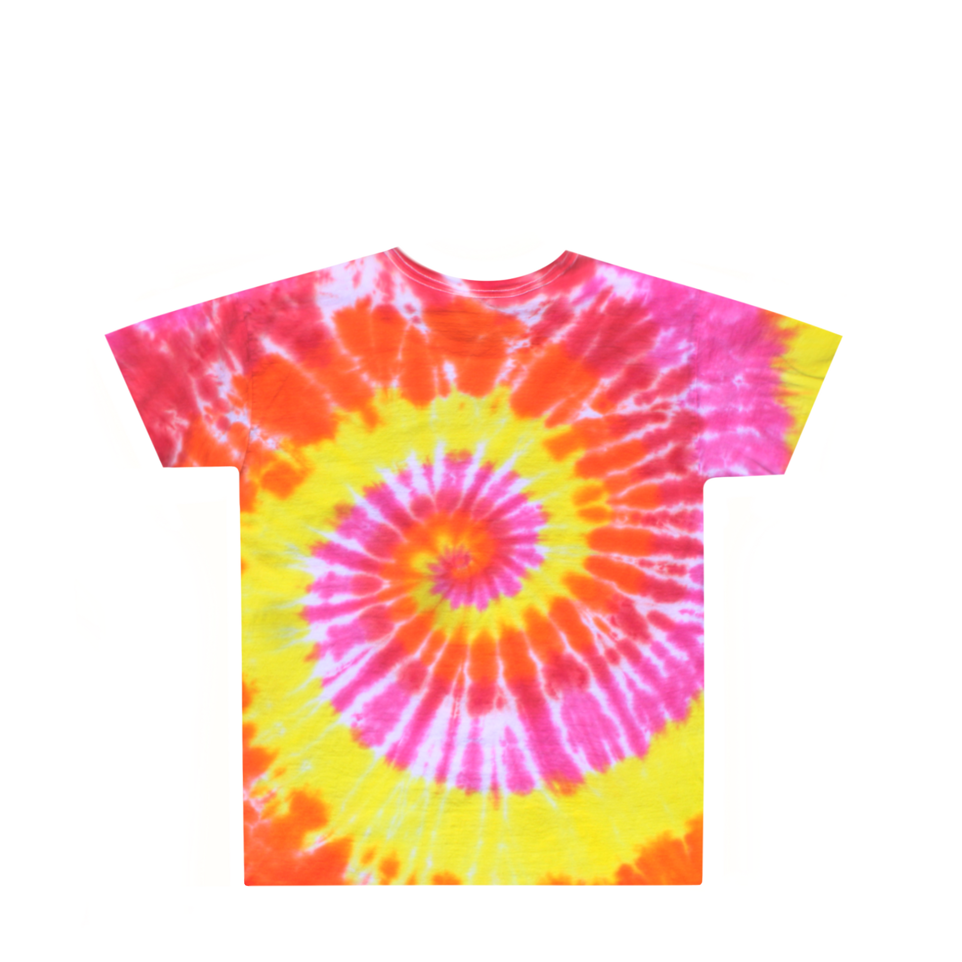 Kids Sunset Swirl Tie Dye Shirt Back