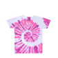 Kids Pink Purple Swirl Tie Dye Shirt Back