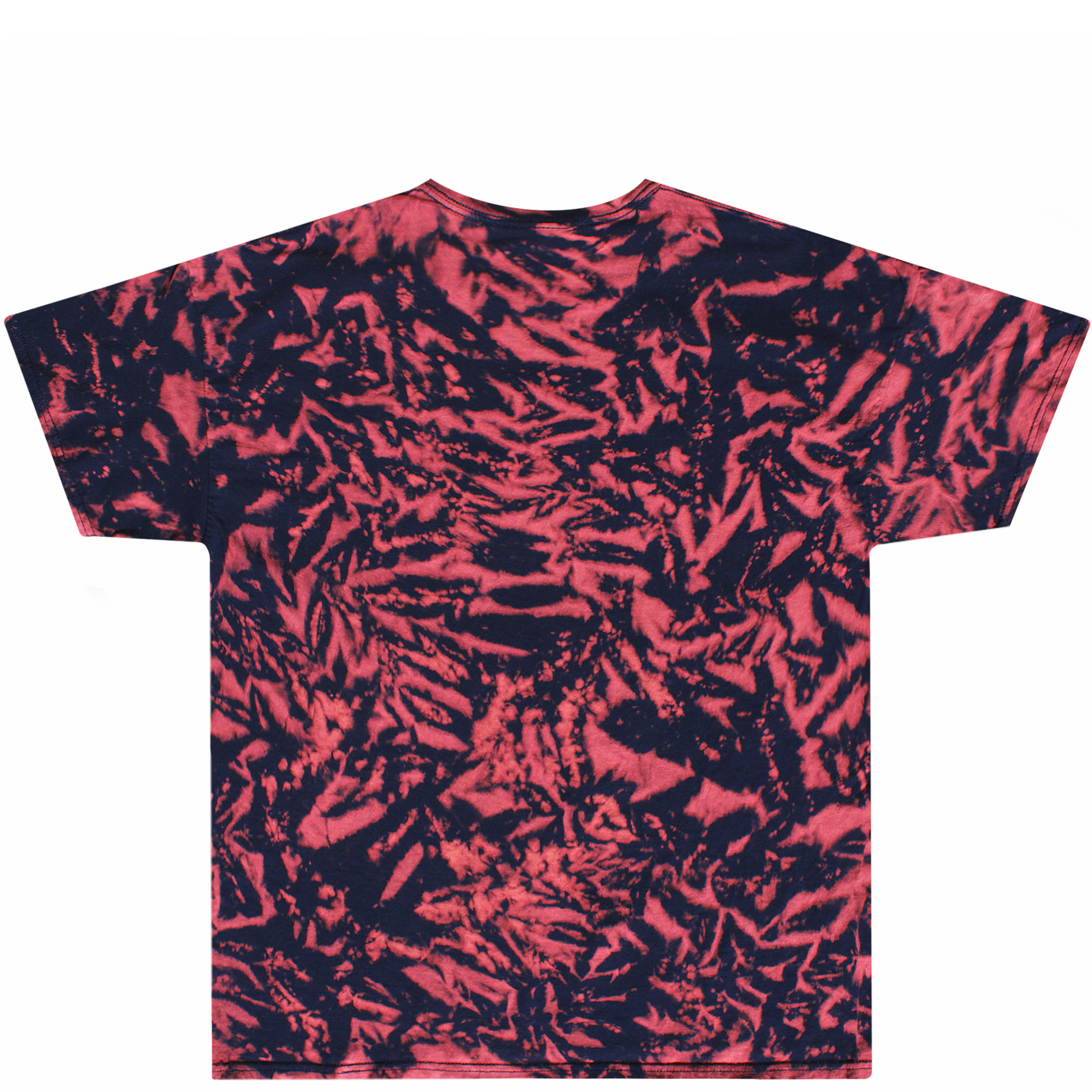 Dark Navy Fire Crinkle Tie Dye Shirt Back Size XL