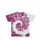 Toddler Maroon Spiral Tie Dye Shirt Back