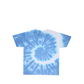 Toddler Soft Blue Spiral Tie Dye Shirt Back