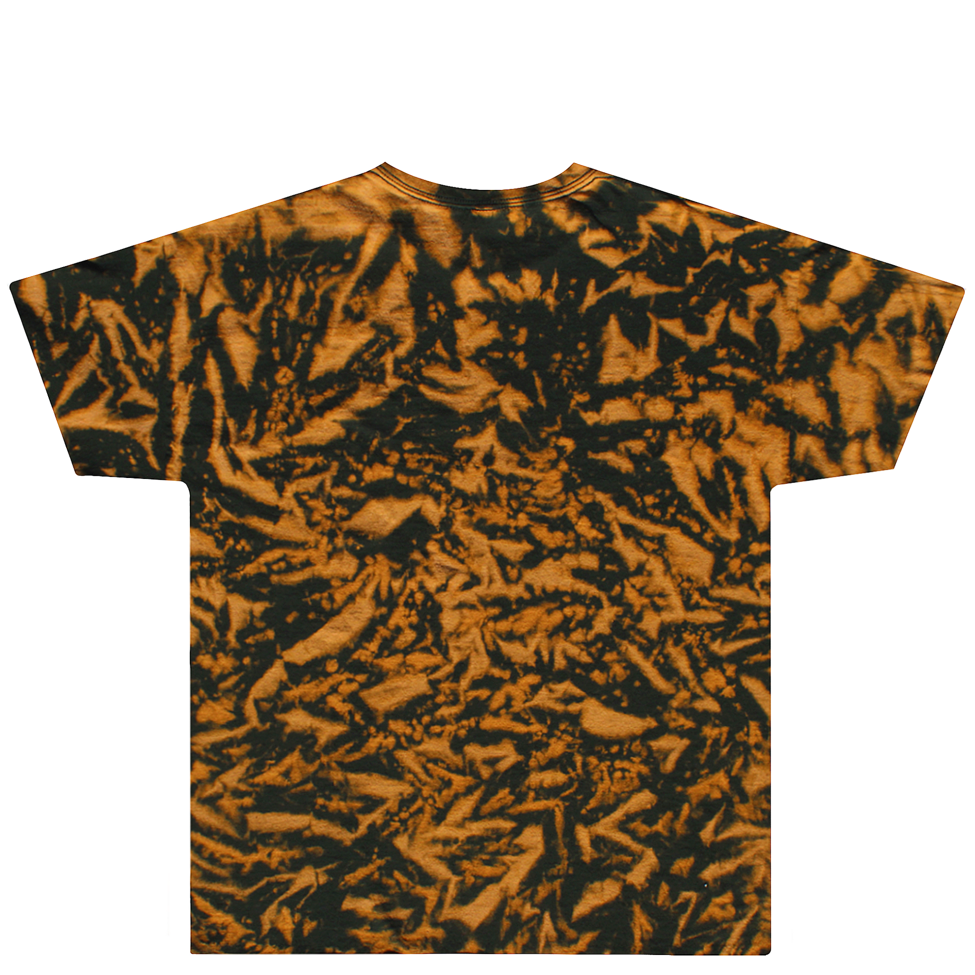 Bronze Green Crinkle Tie Dye Shirt Back