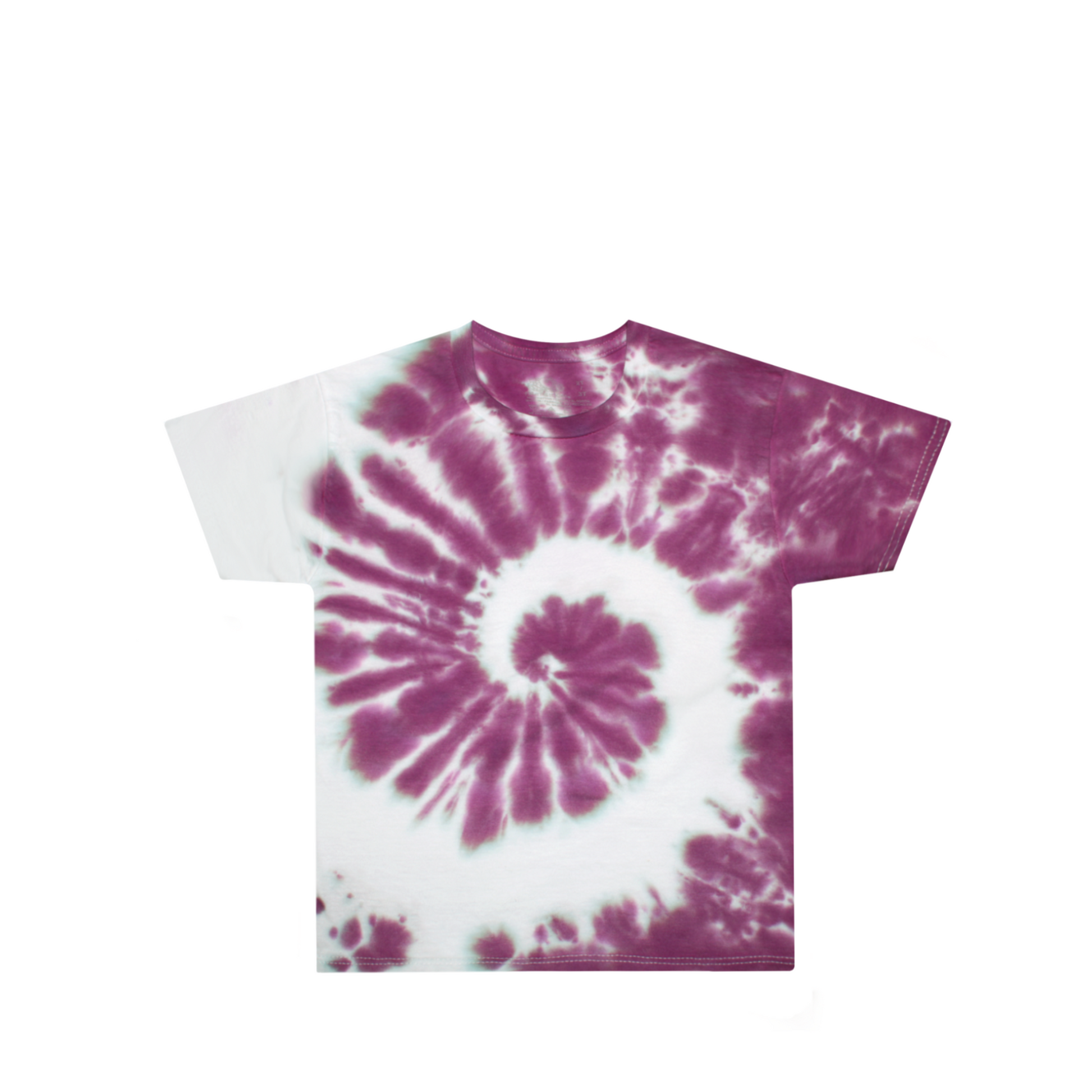 Toddler Maroon Spiral Tie Dye Shirt
