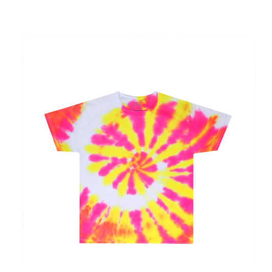 Toddler Pink & Yellow Tie Dye Shirt