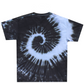 Black Spiral Tie Dye Shirt Size Large Back